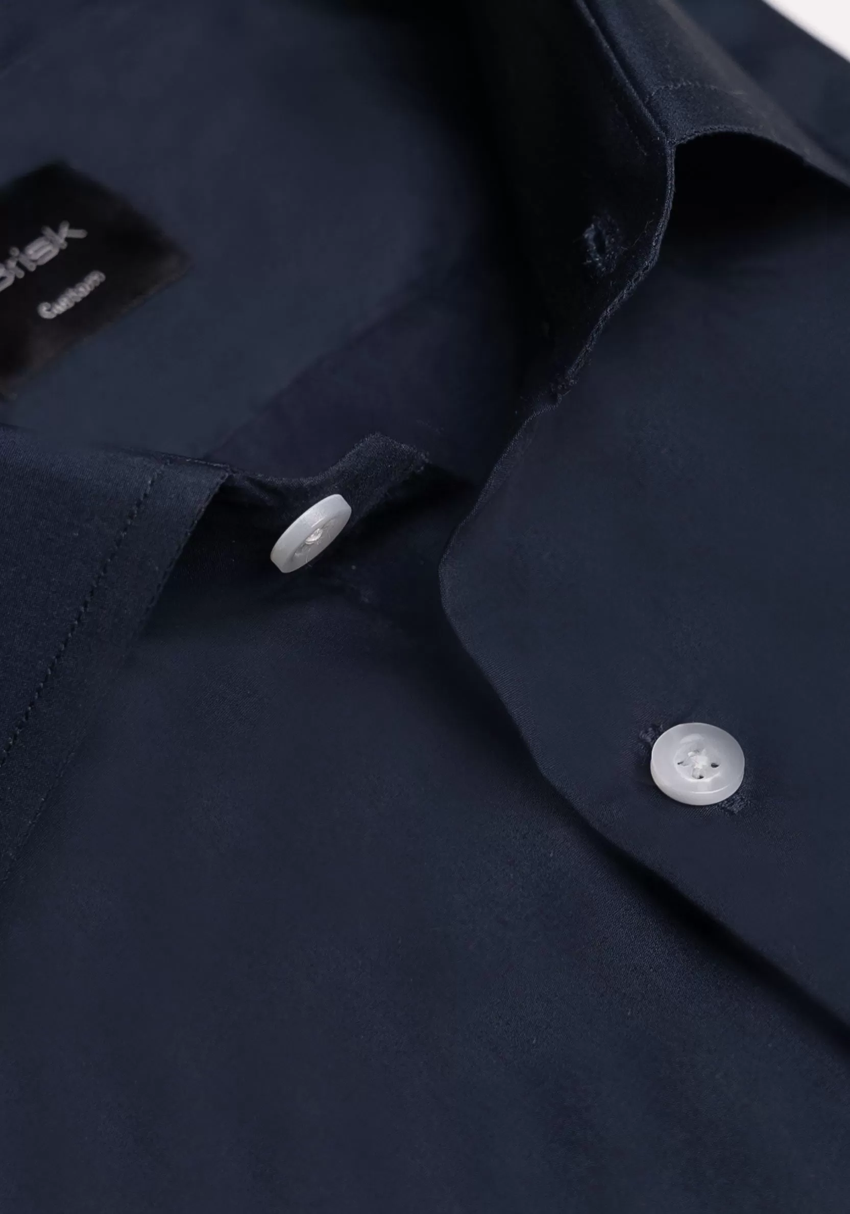 Egyptian Navy Blue Light Weight 80's Poplin Shirt - Classic Collar