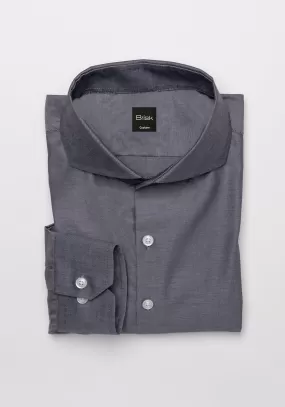 Egyptian Steel Grey Twill Shirt