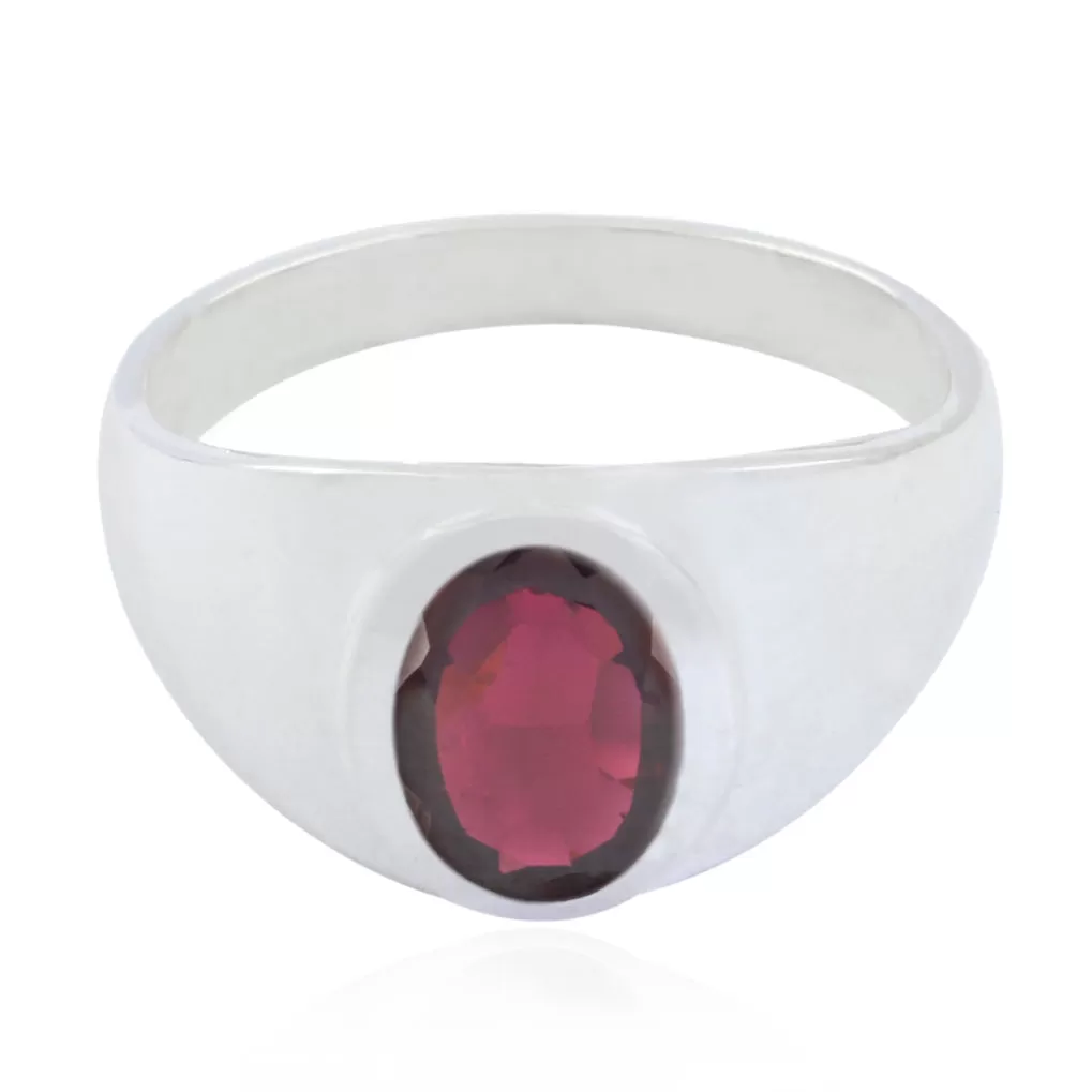 Enticing Gemstones Garnet Sterling Silver Ring Best Jewelry Cleaner