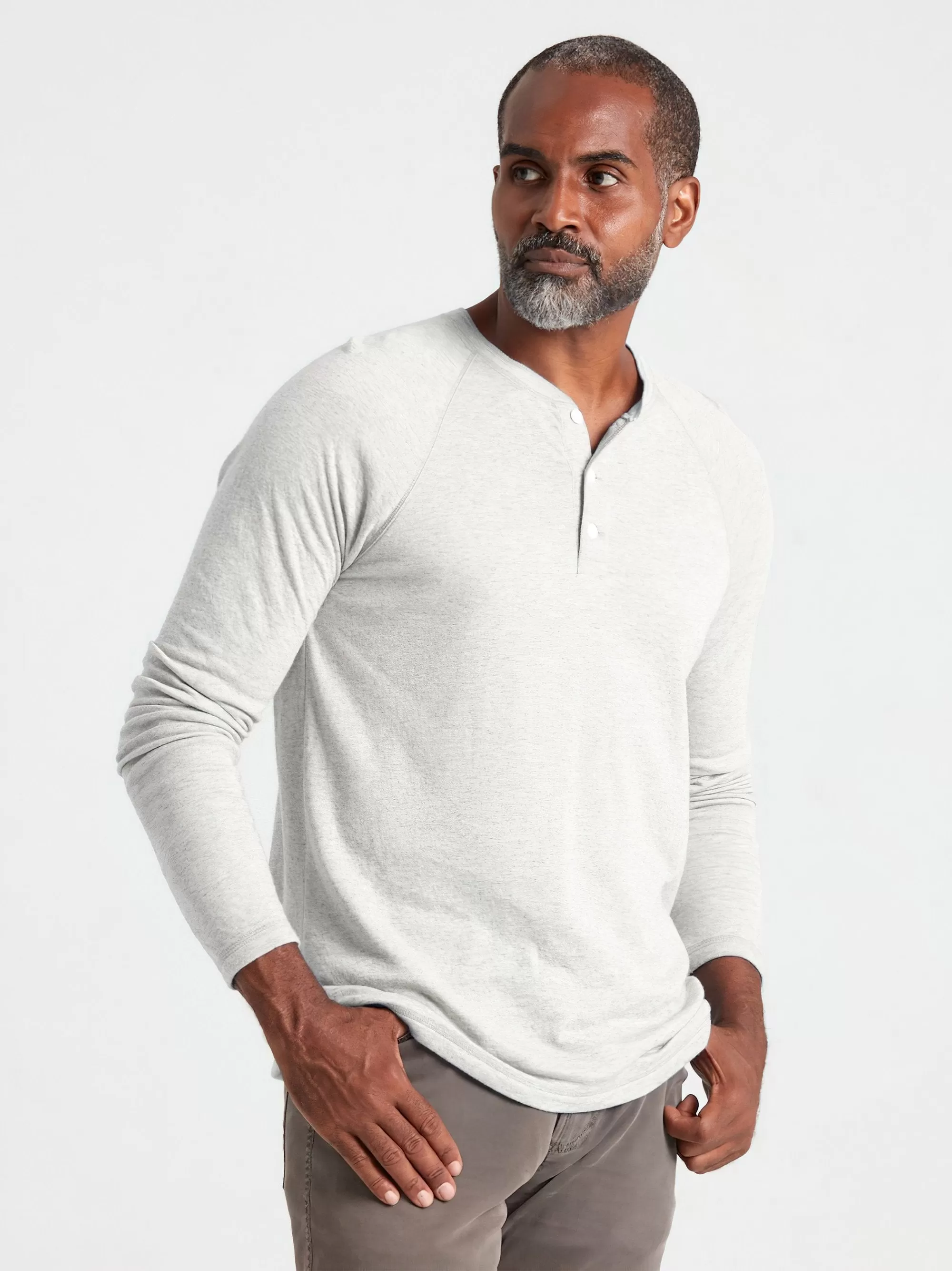 FAHERTY Cloud Long Sleeve Henley