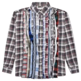 Flannel Shirt Ribbon Shirt - Assorted