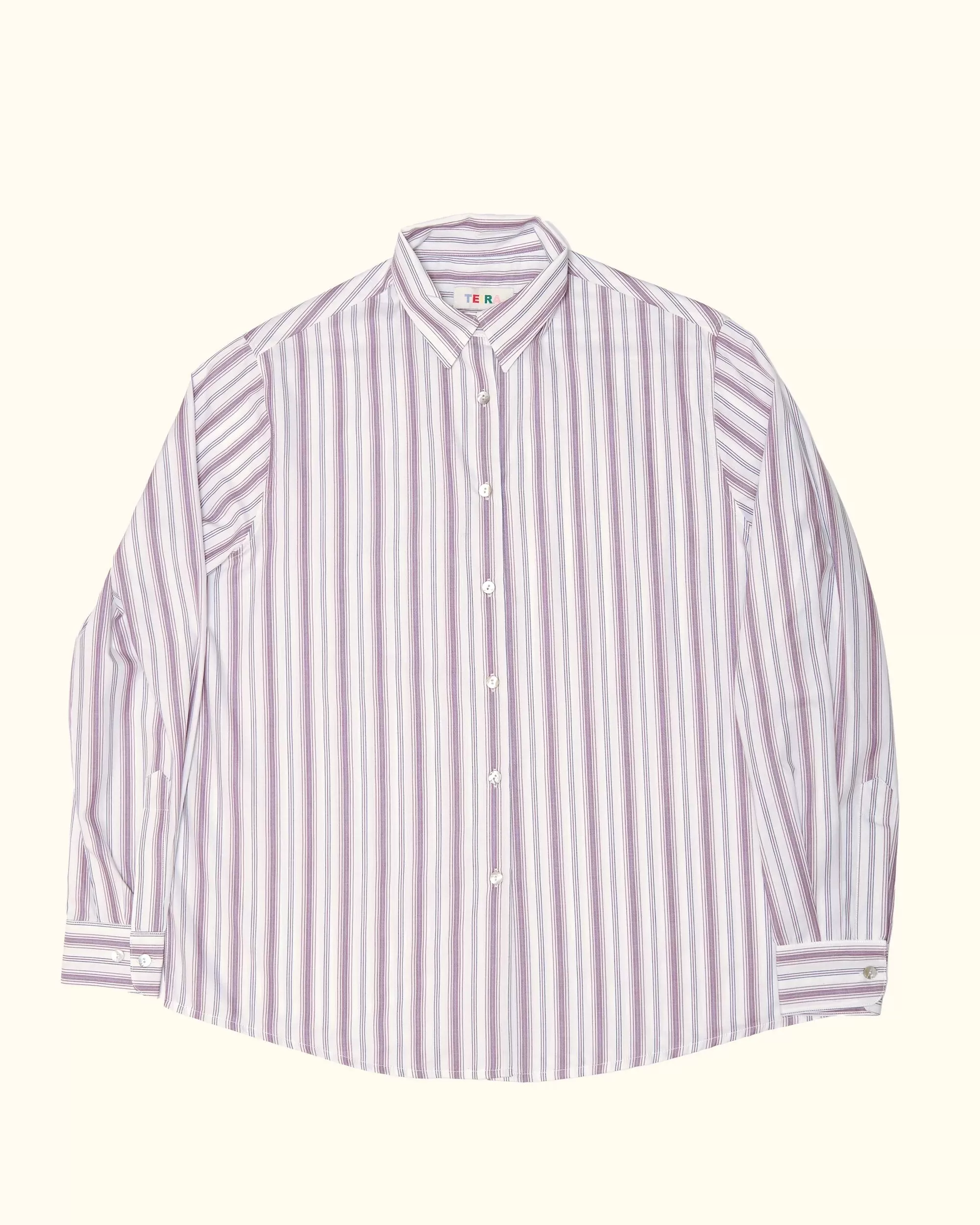 Florence Shirt - Purple Stripes