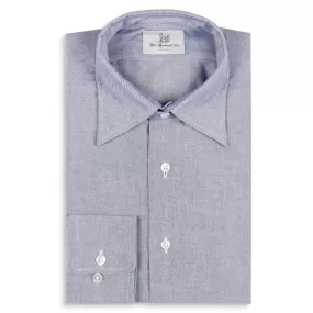 Fox Oxford Navy Plain Collar Casual Shirt