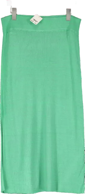 Free People Green Golden Hour Midi Skirt UK M