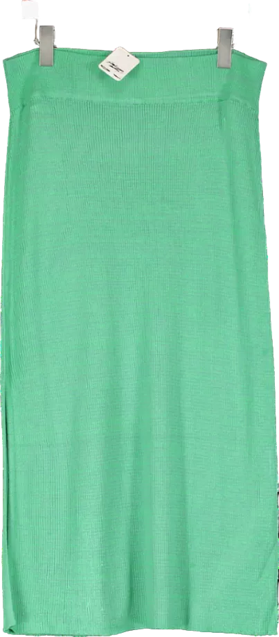 Free People Green Golden Hour Midi Skirt UK M