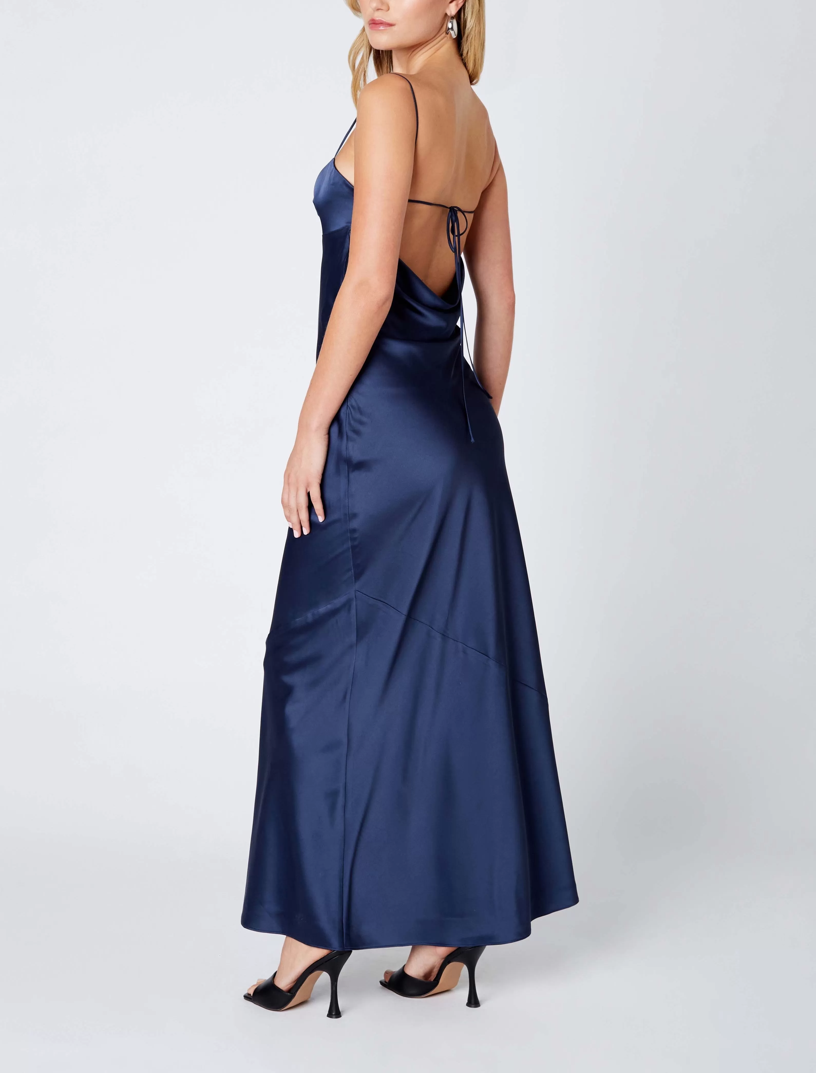 Giselle Satin Maxi Dress