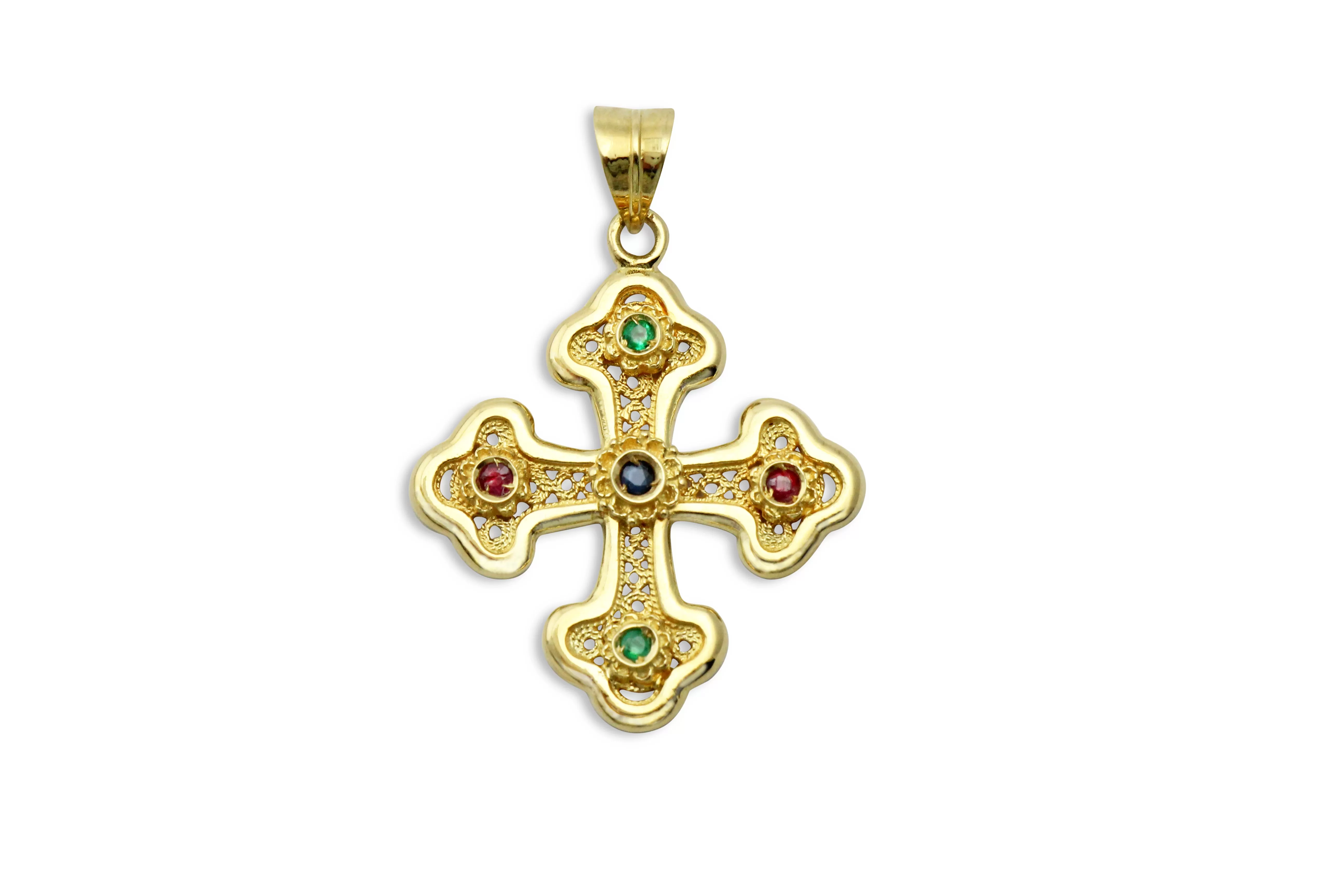 Grand Princess Helen Gold Orthodox Cross