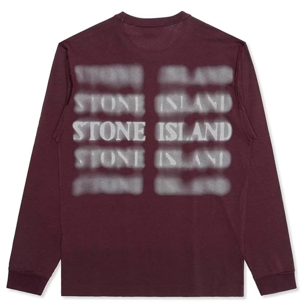 Graphic Five L/S T-Shirt - Dark Burgundy