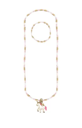 Great Pretenders - Magic Unicorn Necklace & Bracelet Set