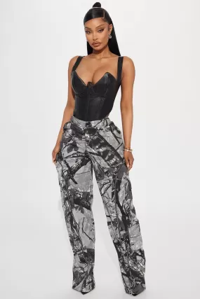 Had You Fooled Tree Camo Pant - Grey/combo