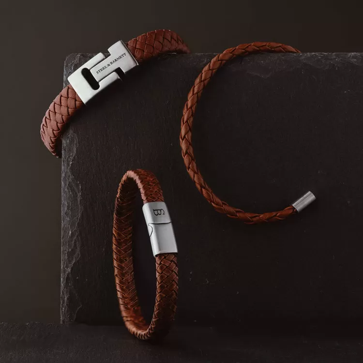 Harrison Nappa Leather Bracelet Peanut