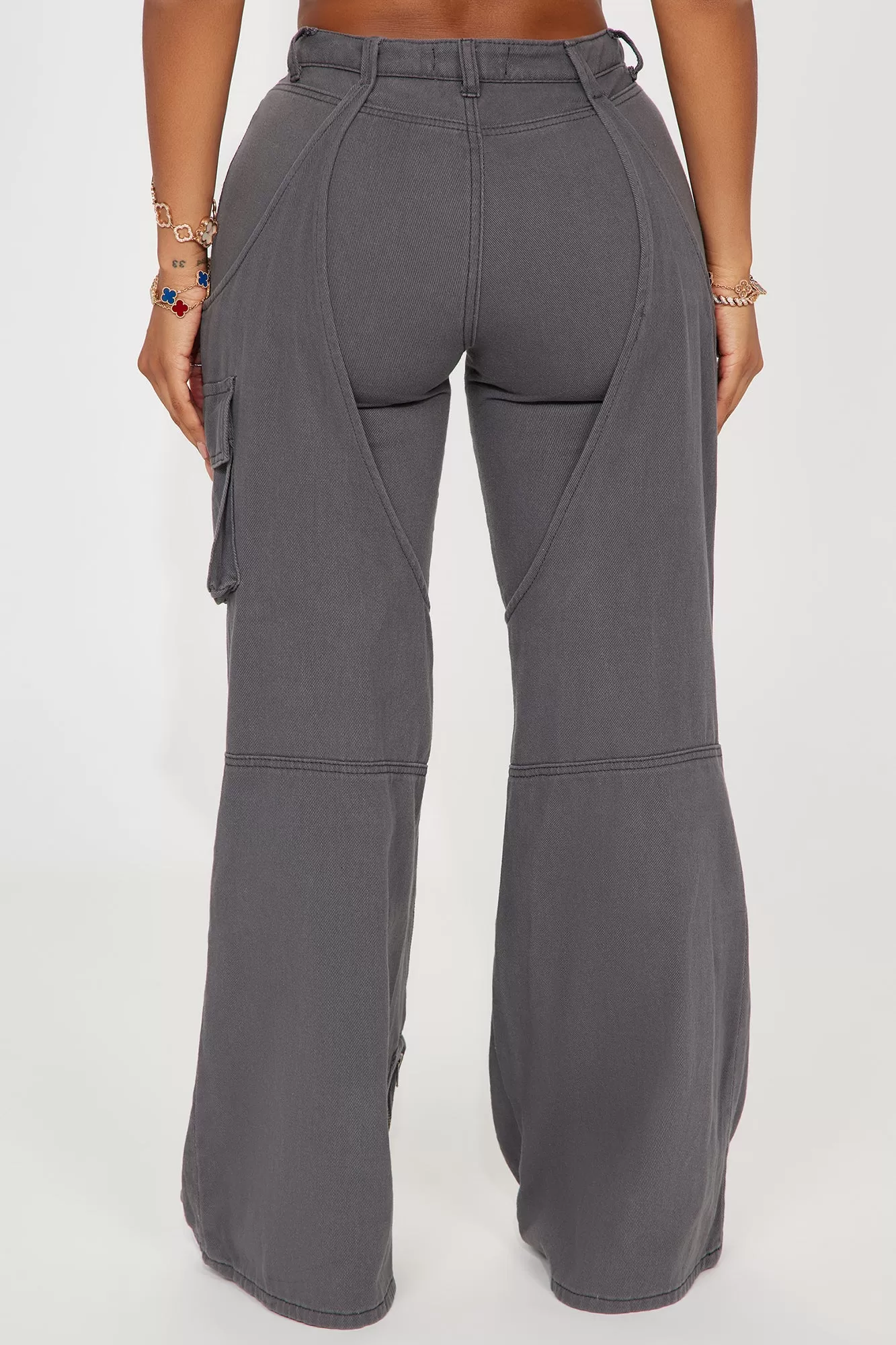 Heartbreaker Cargo Flare Pant - Charcoal