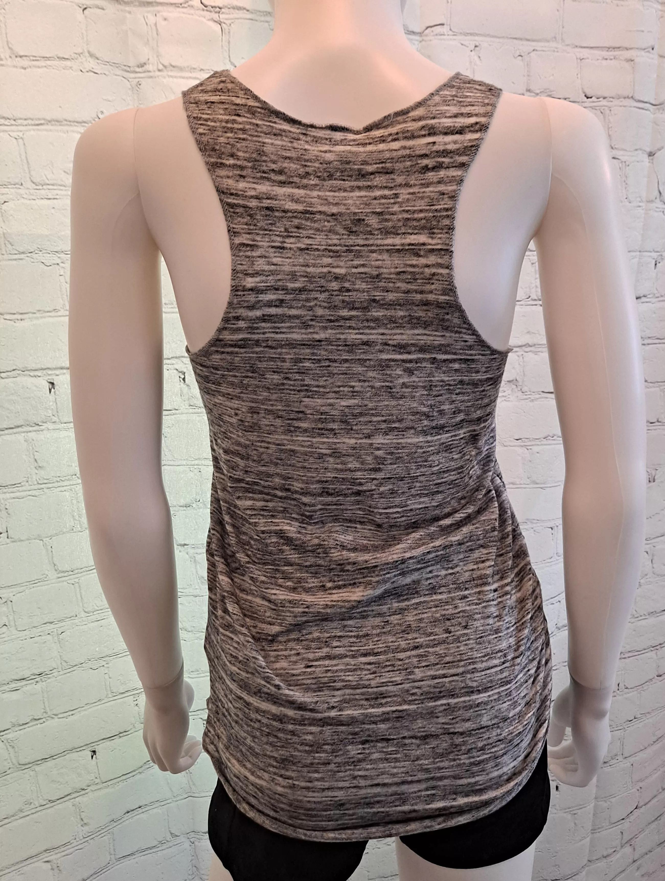 Heather Grey Eco-Jersey Racer Tank (Small)