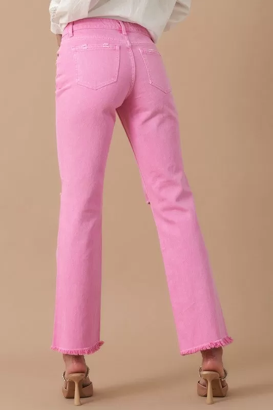 High Rise Slim Straight