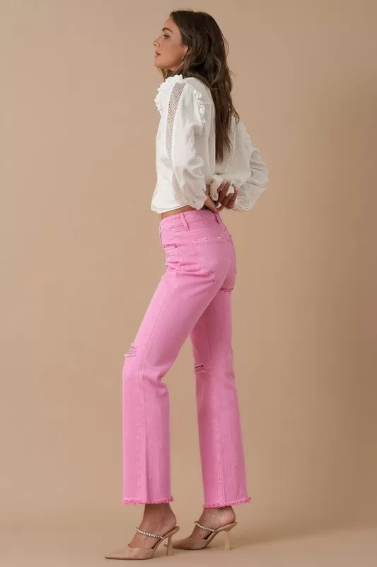 High Rise Slim Straight