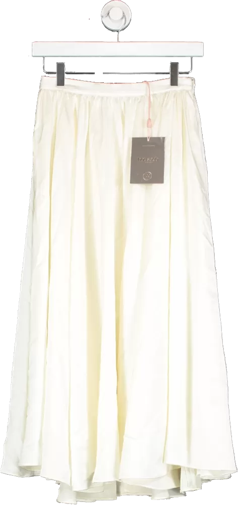 House of CB Cream Suzette Voluminous Midi Skirt UK S