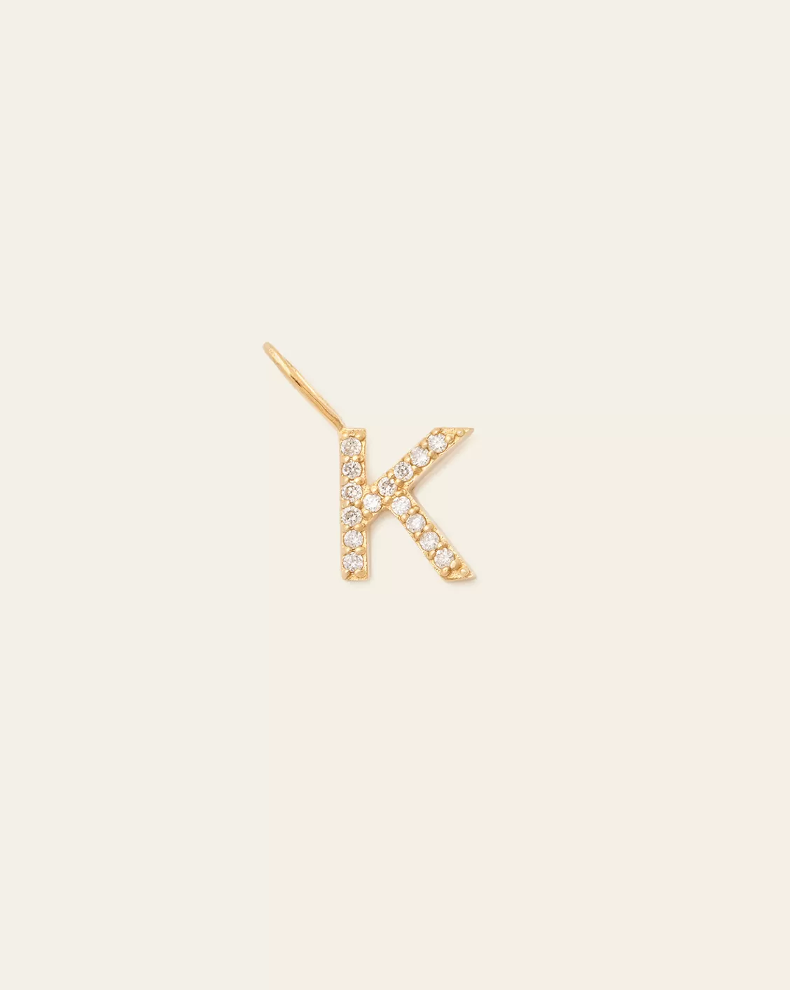 Initial Charm - 14k Solid Gold