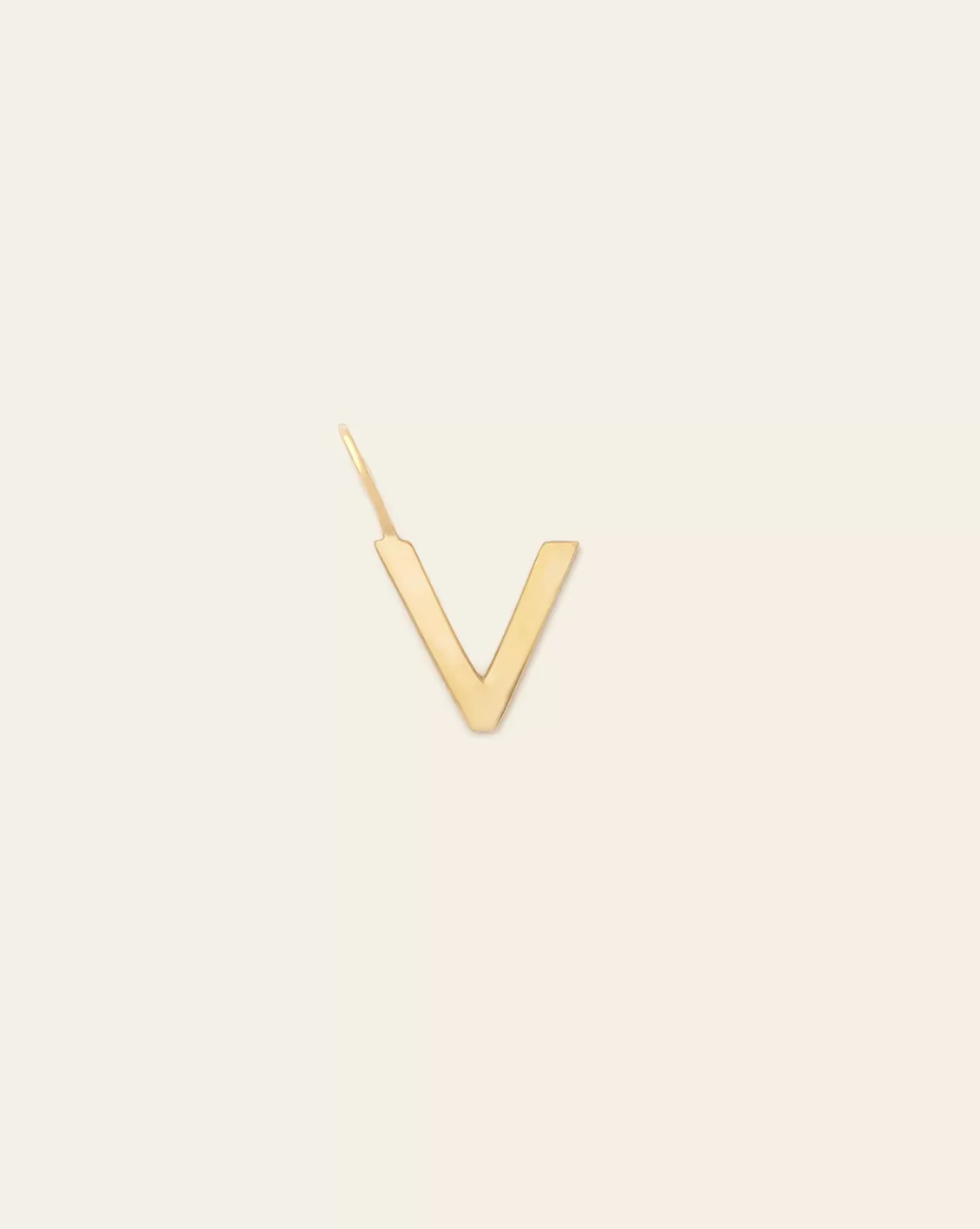 Initial Charm - 14k Solid Gold