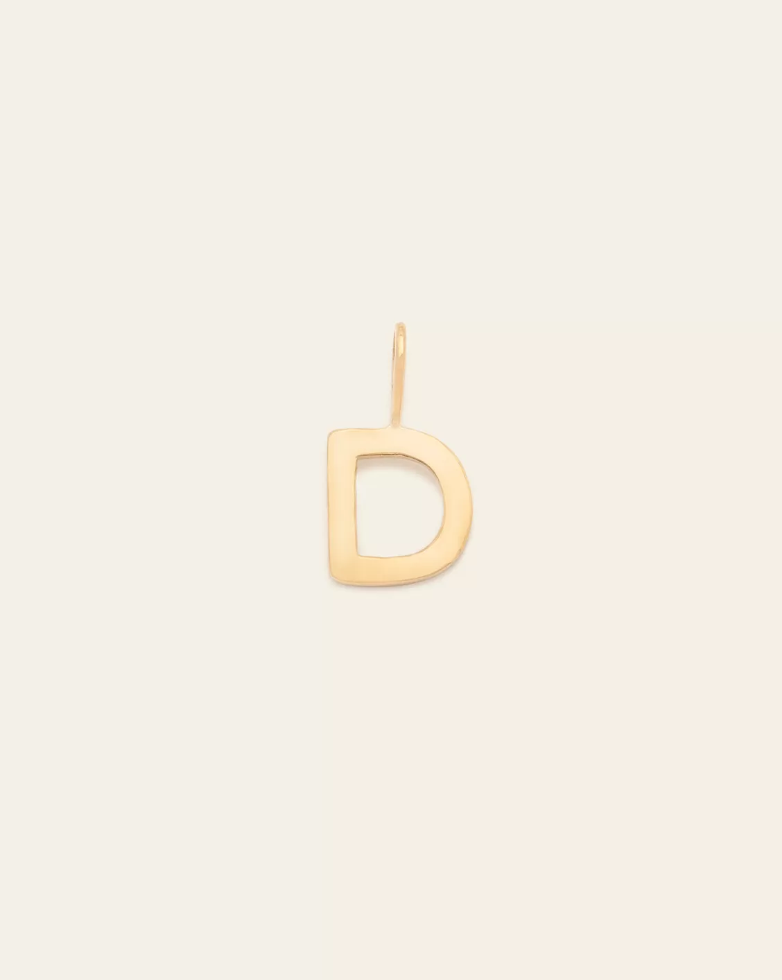 Initial Charm - 14k Solid Gold