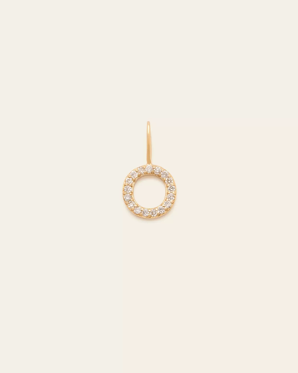 Initial Charm - 14k Solid Gold