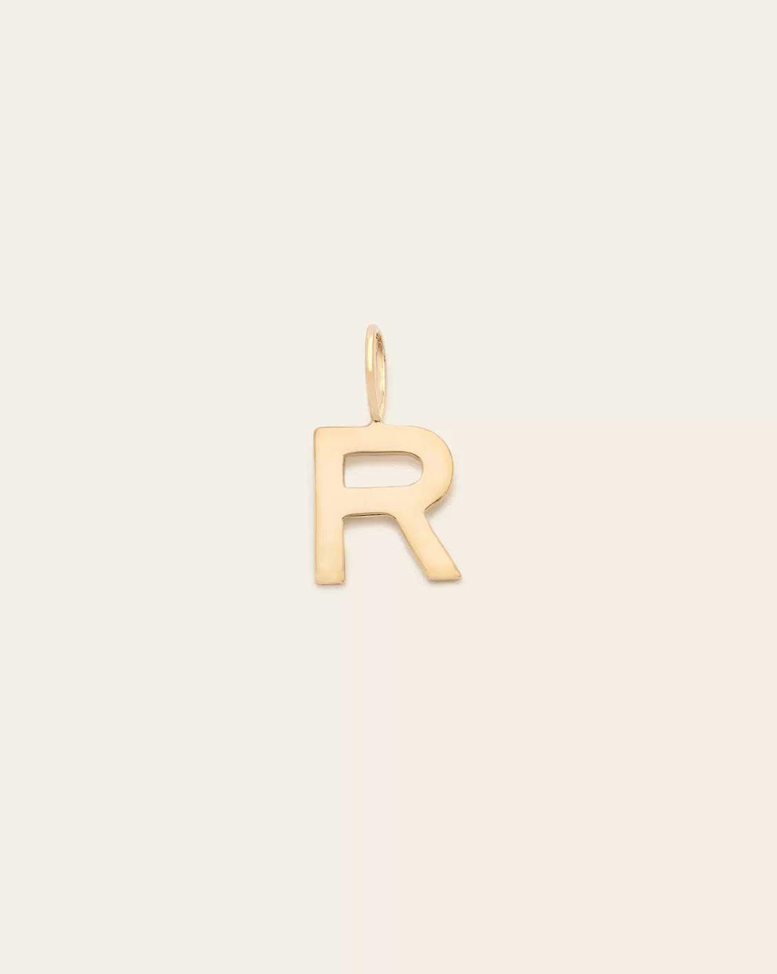 Initial Charm - 14k Solid Gold