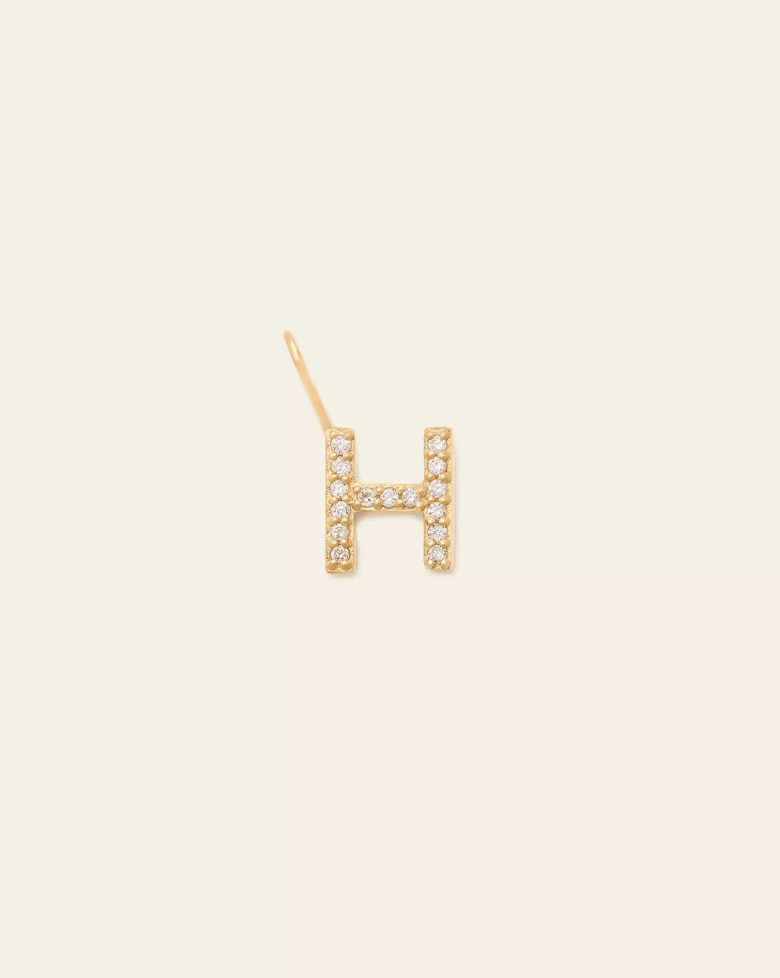 Initial Charm - 14k Solid Gold