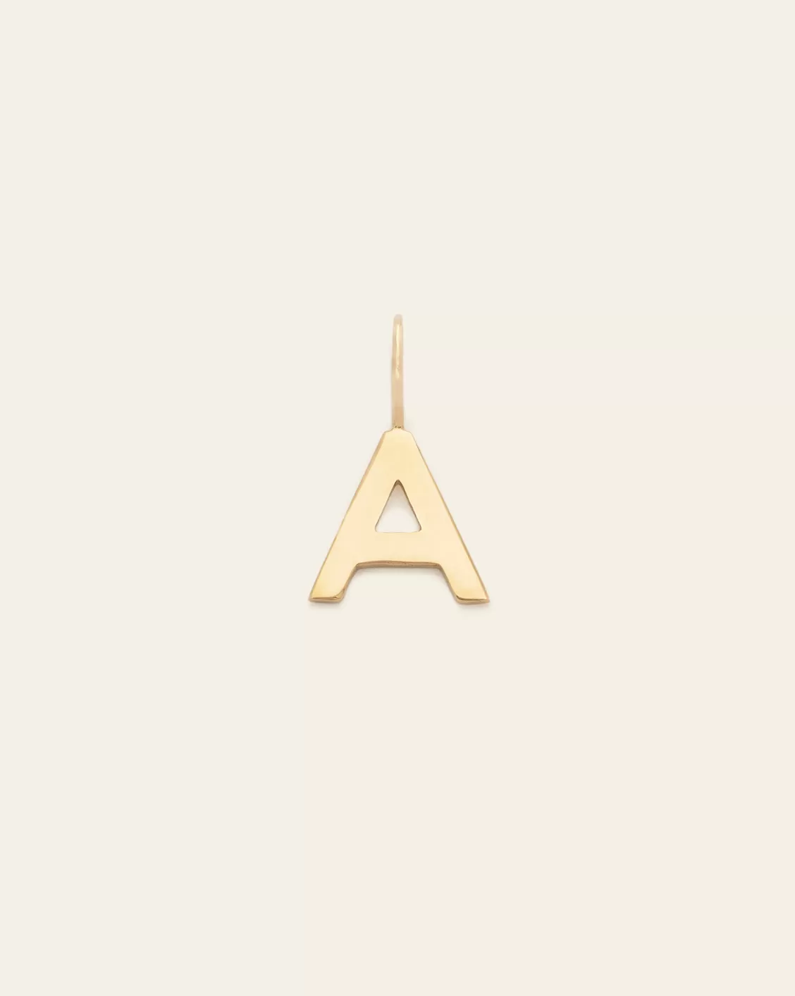 Initial Charm - 14k Solid Gold