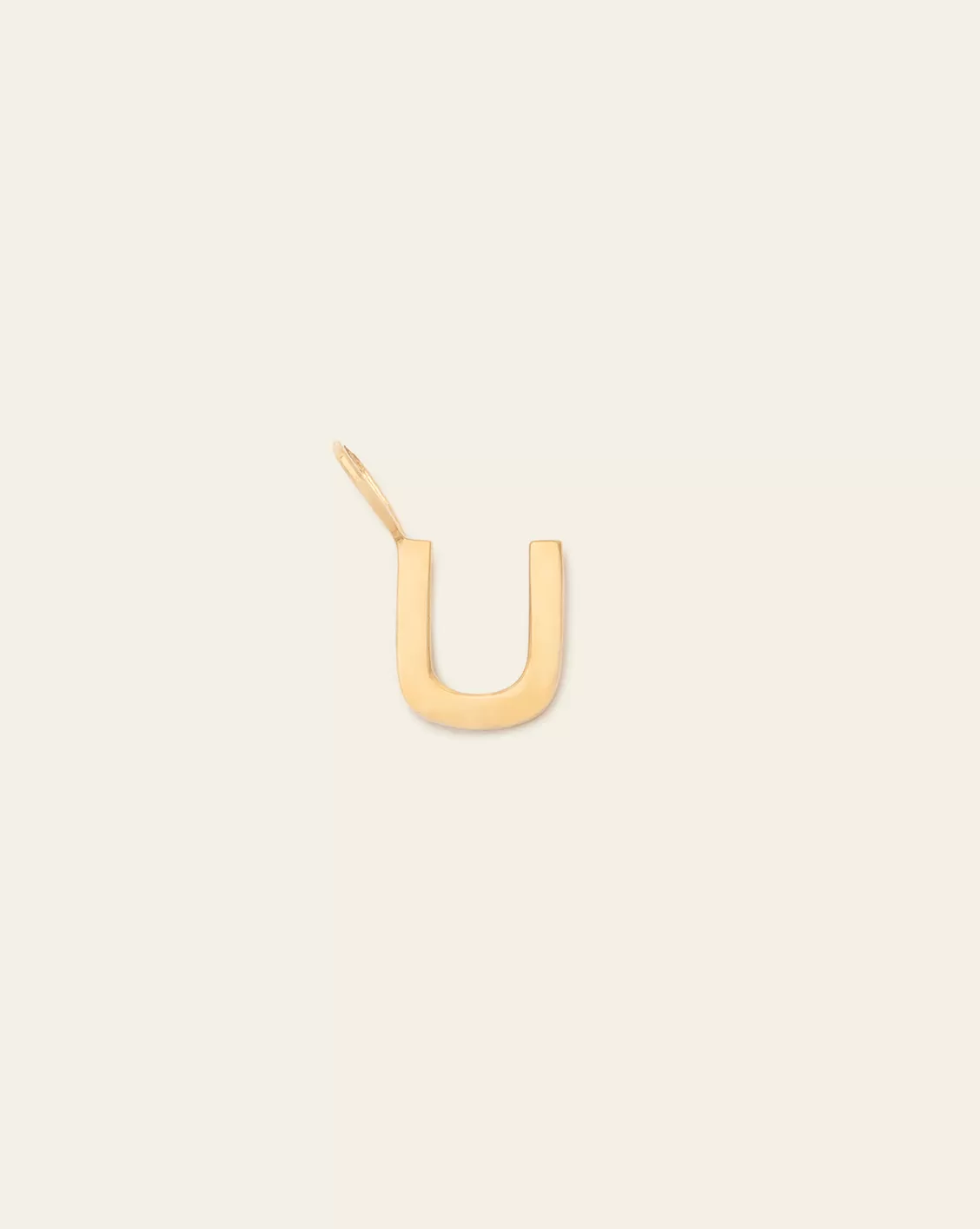 Initial Charm - 14k Solid Gold