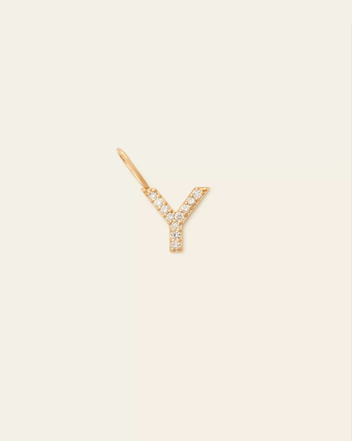 Initial Charm - 14k Solid Gold