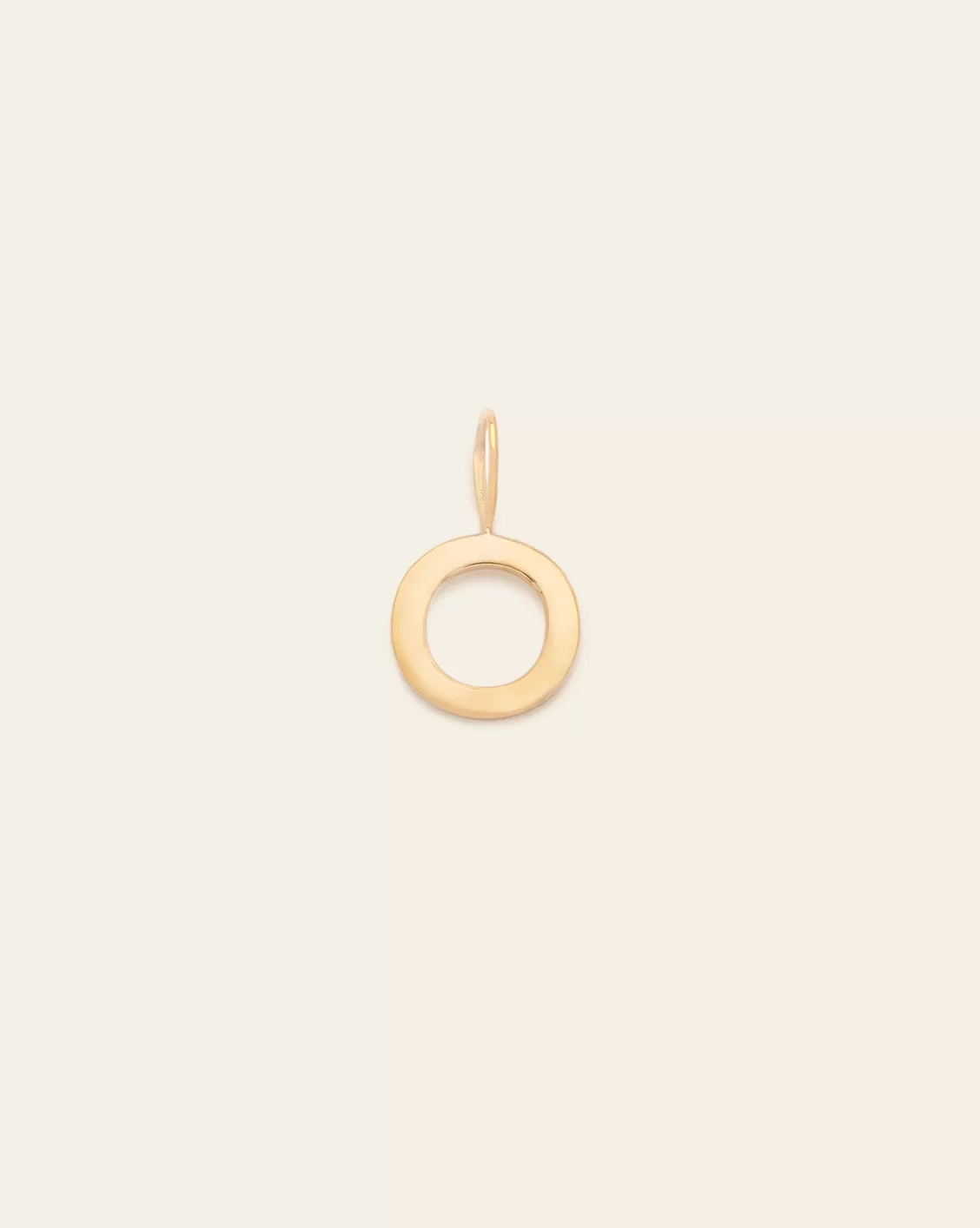 Initial Charm - 14k Solid Gold