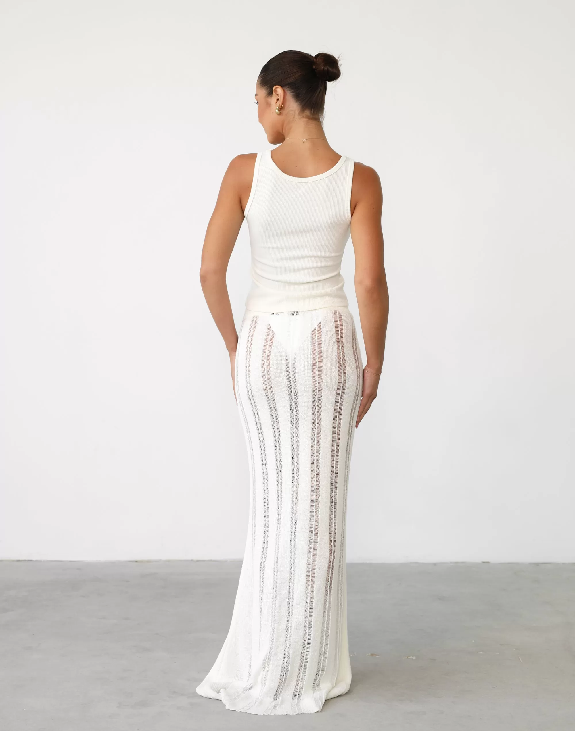 Jafna Maxi Skirt (White)