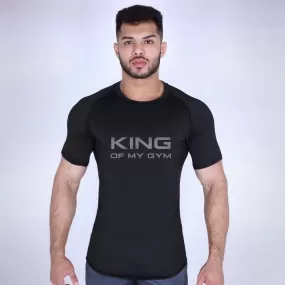 King Of My Gym - Jet Black Tee- Sale