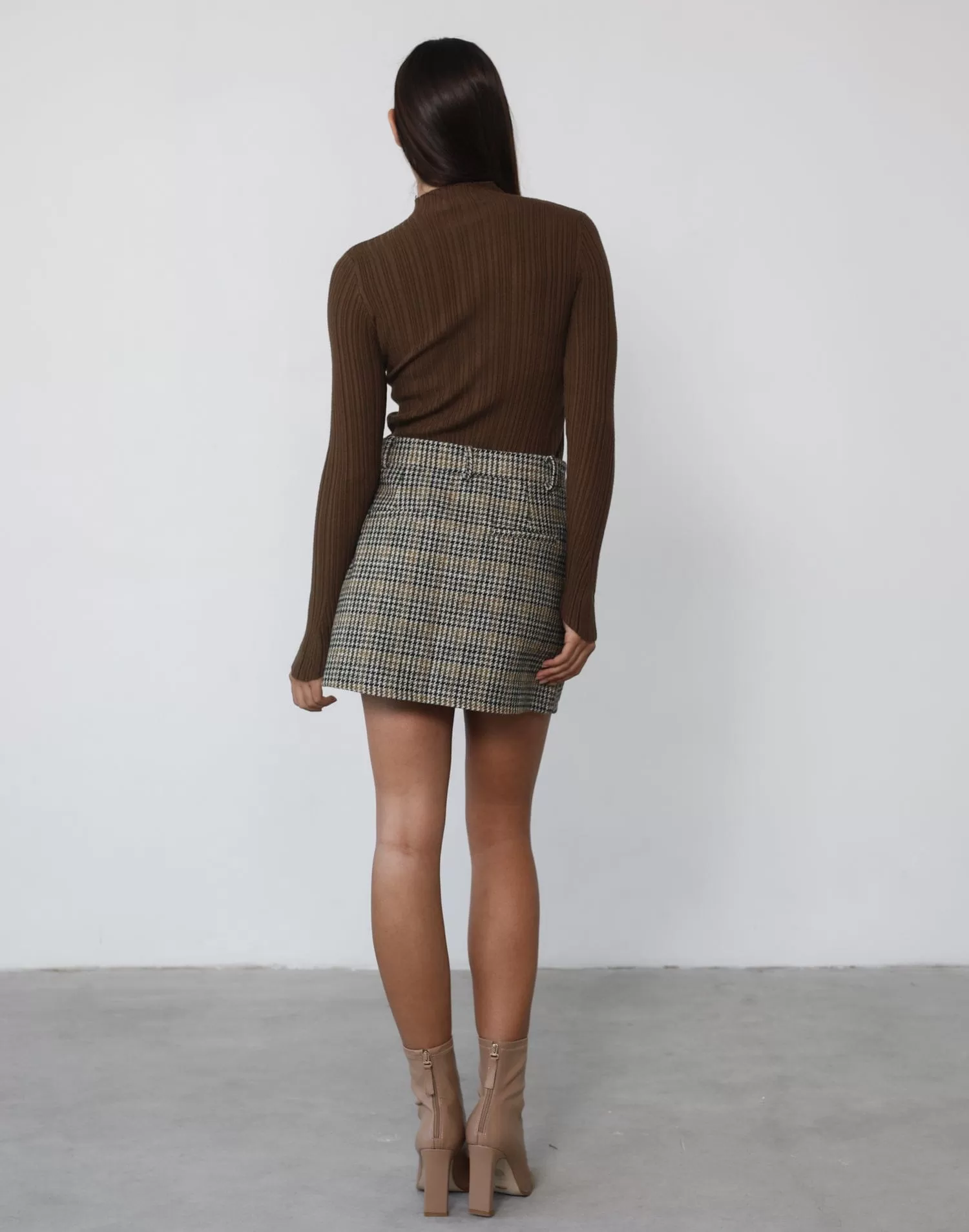 Kirsten Long Sleeve Top (Brown)