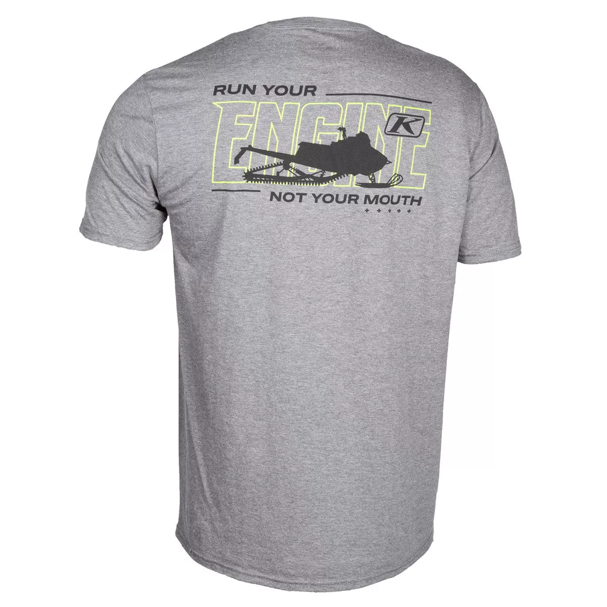 Klim Men's Run Your Engine Tee Gray/Hi-Vis