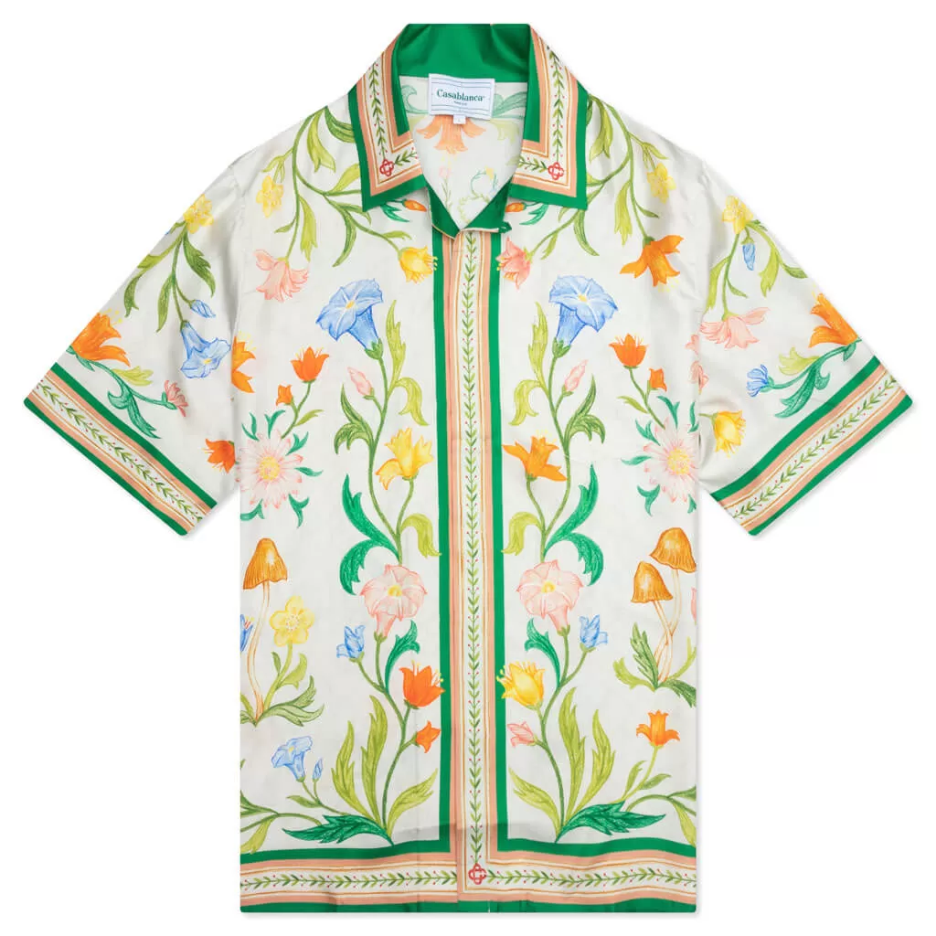 L'Arche Fleurie Silk Twill Shirt - Multi