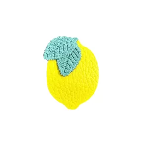 Lemon Leather Hair Clip