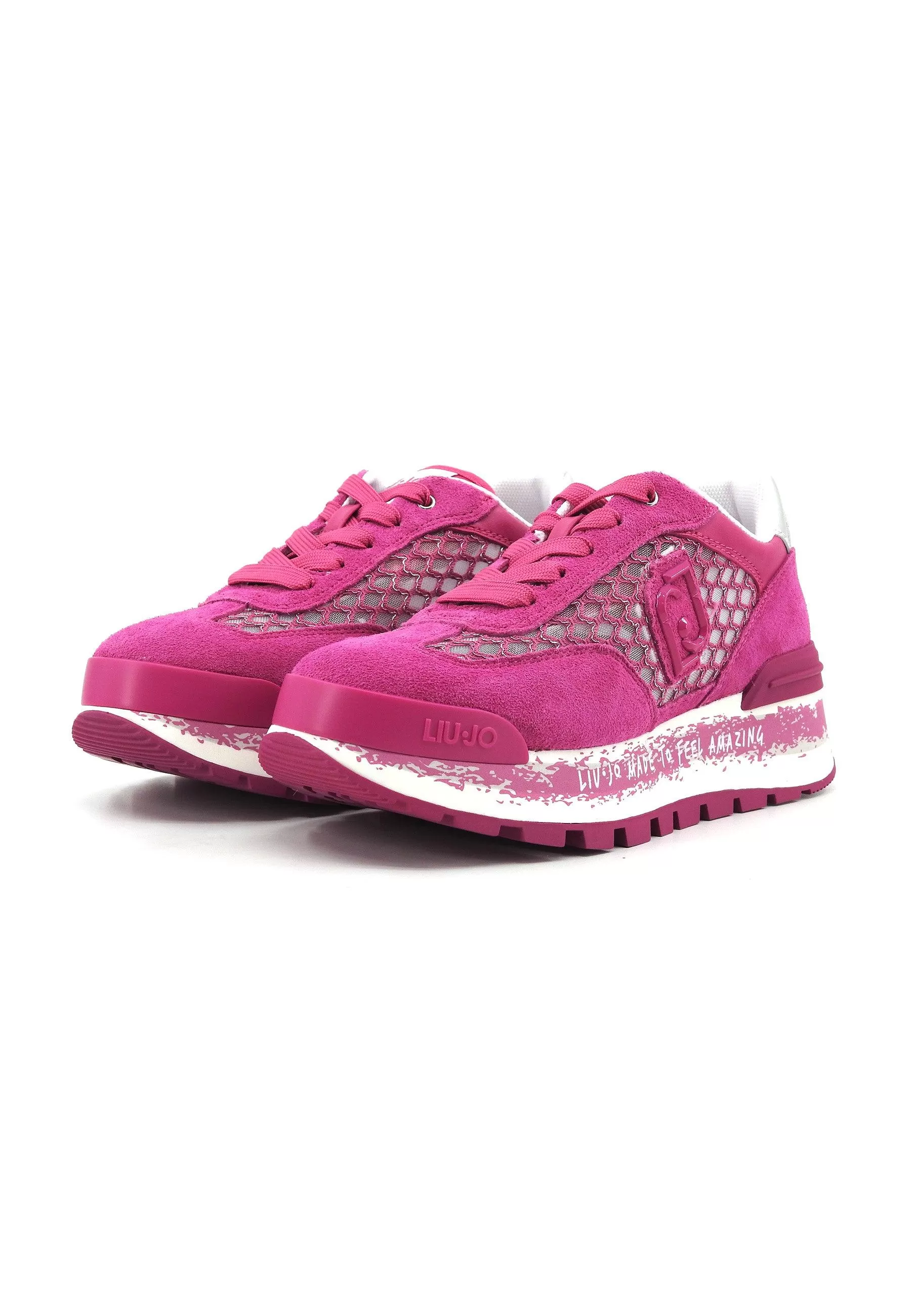 LIU JO Amazing 23 Sneaker Donna Pink Silver BA4001PX303