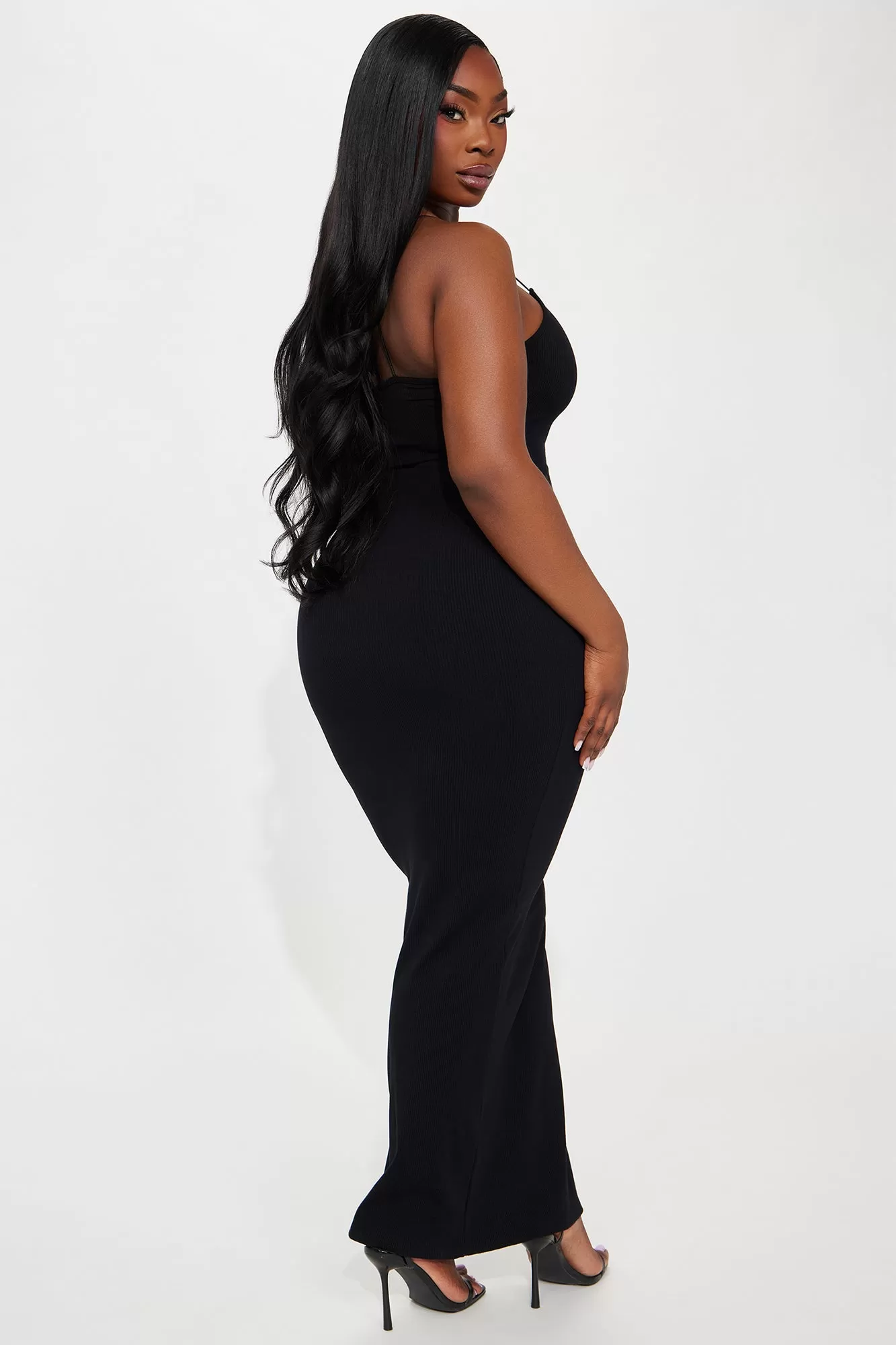 Lyla Snatched Maxi Dress - Black