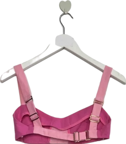 Meshki Pink Contrast Two-Piece Set UK 4/6