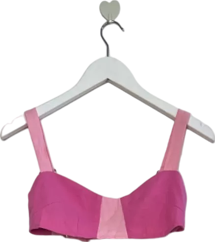 Meshki Pink Contrast Two-Piece Set UK 4/6