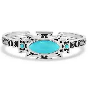 Montana Silversmiths Ocean Storm Cloud Turquoise Cuff Bracelet