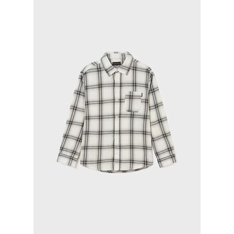 Nukutavake L/S Plaid Shirt _Grey 7166-92