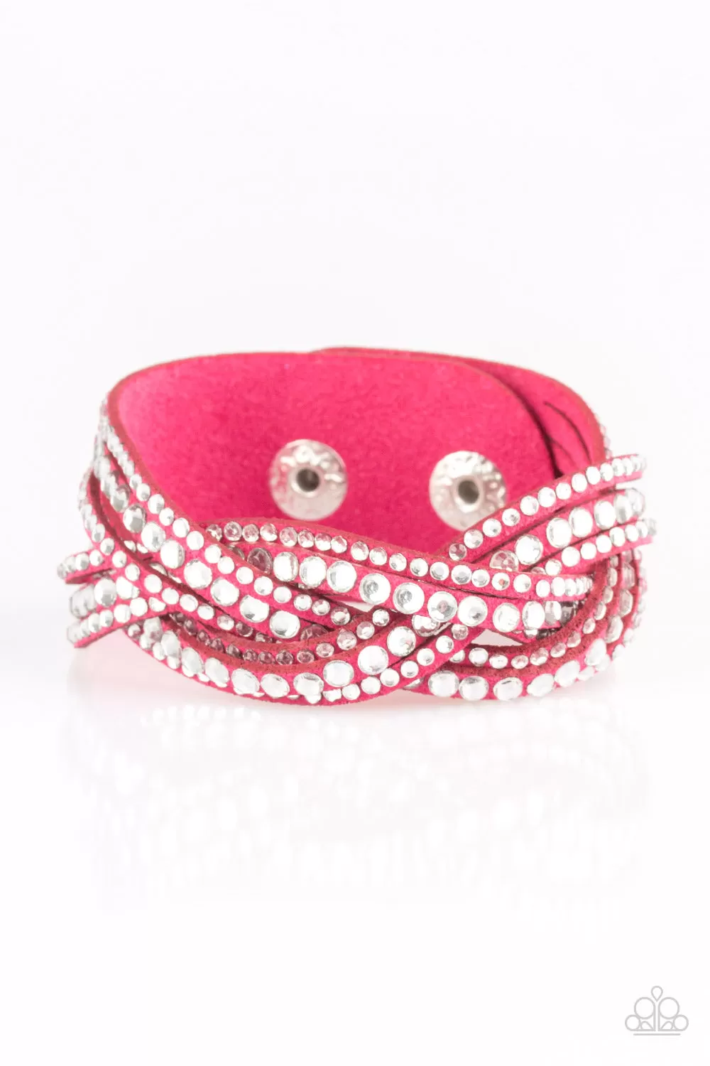 Paparazzi Bracelet ~ Bring On The Bling - Pink Urban Wrap Bracelet