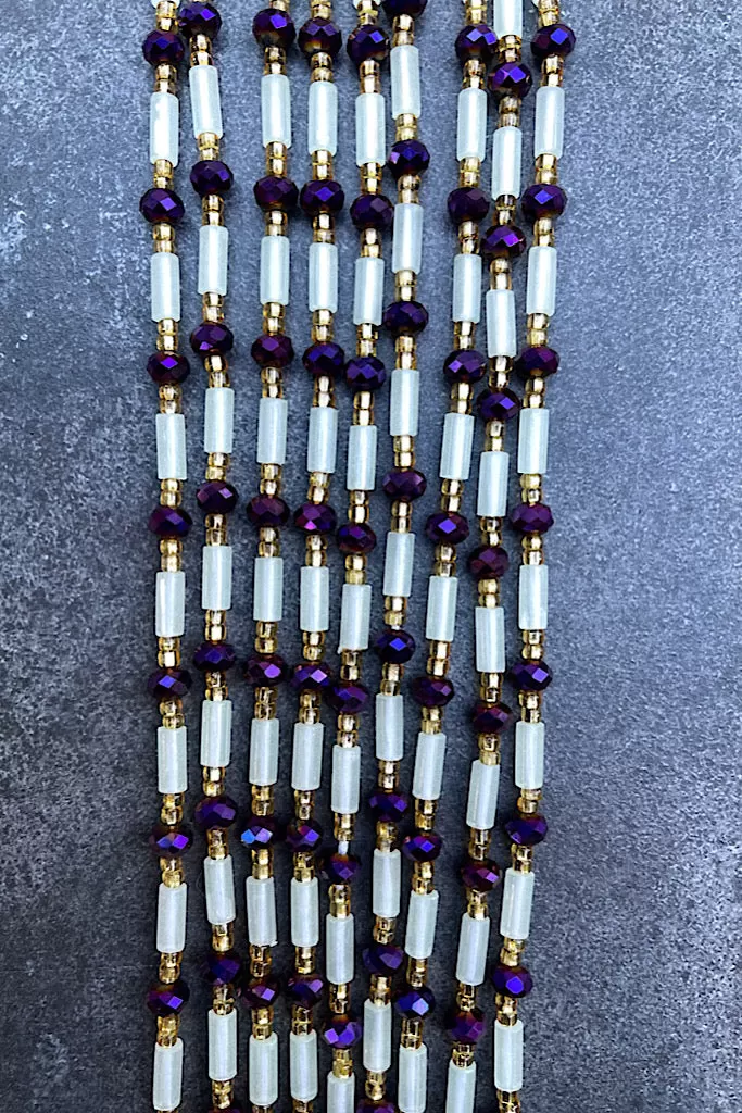 Purple Glow in the Dark Waist Beads