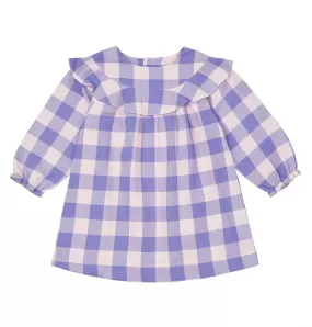 Purple Plaid Flannel Dress