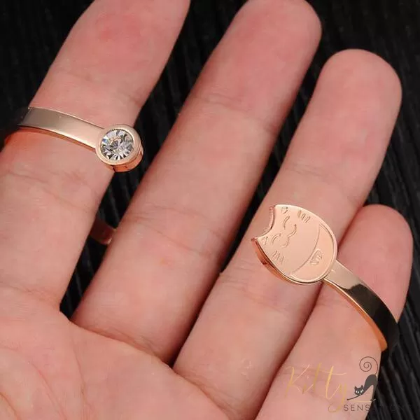 Rose Gold Comfy Cat Set (14K Gold Plated)