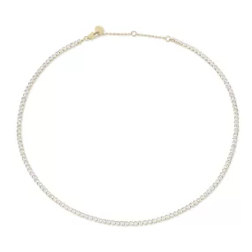 Round CZ Tennis Necklace