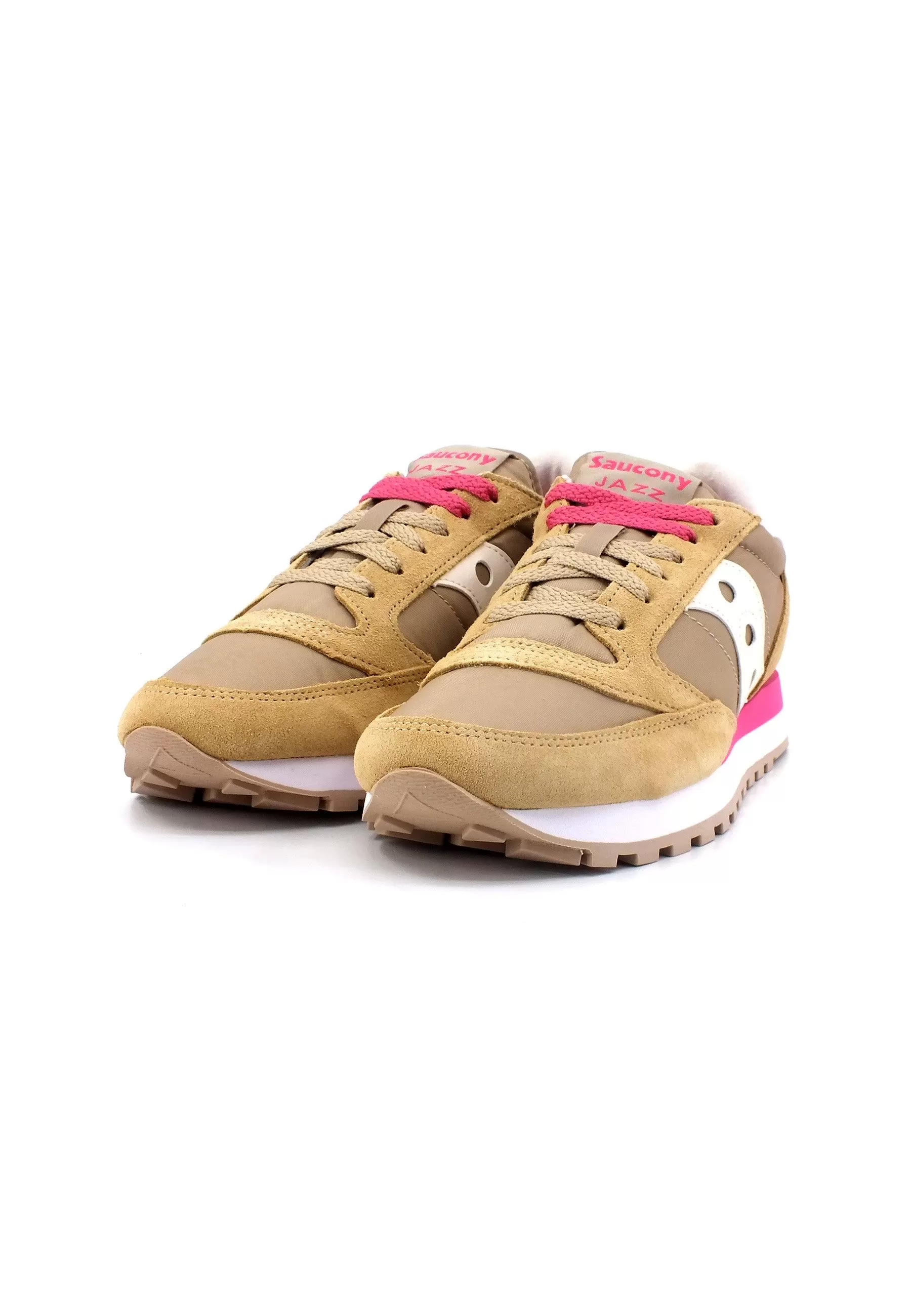 SAUCONY Jazz Original Sneaker Donna Beige Green Pink S1044-639