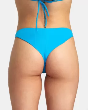 Solid Cheeky Bikini Bottoms - Blue Danube