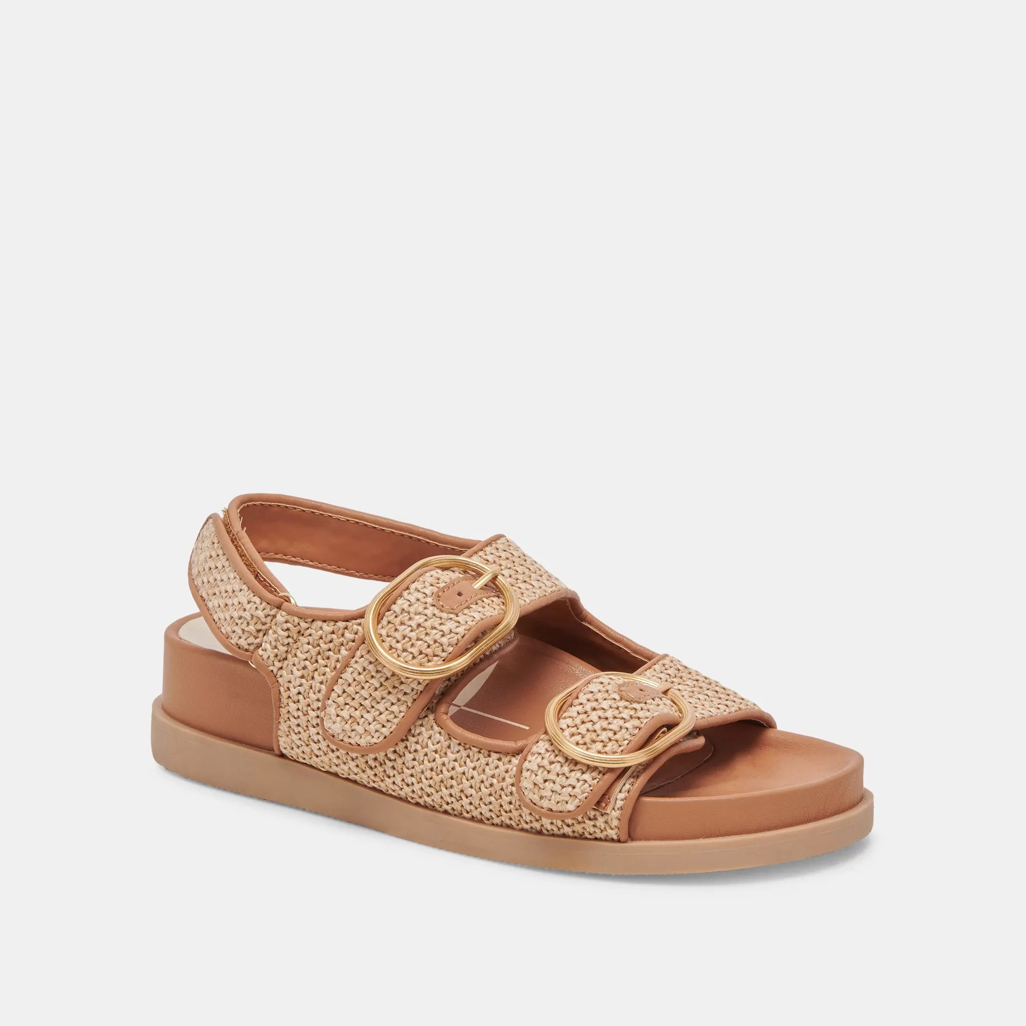 STARLA SANDALS TAN MULTI WOVEN